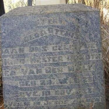 WALT Hester Dorothea, van der 1923-1923