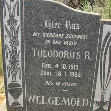 WELGEMOED Theodorus R. 1919-1965