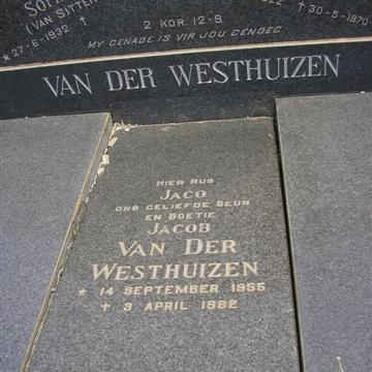 WESTHUIZEN Jacob, van der 1955-1982.