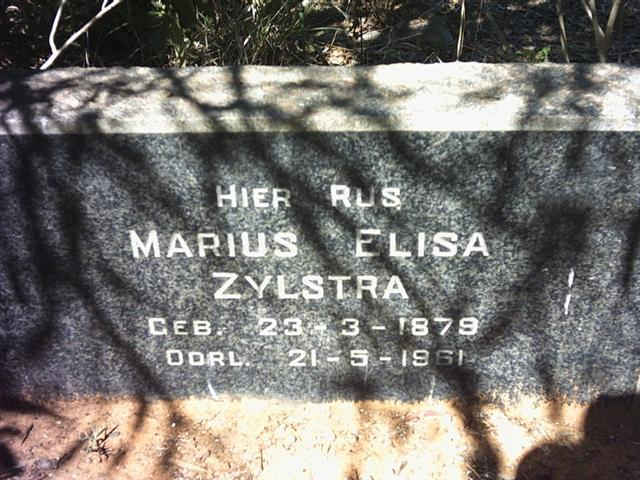 ZYLSTRA Marius Elisa 1879-1961