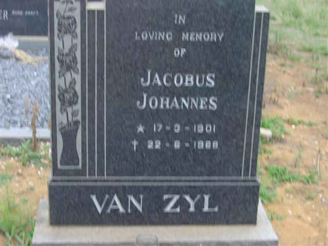 ZYL Jacobus Johannes, van 1901-1968