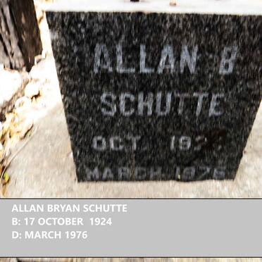 SCHUTTE Allan B. 1924-1976