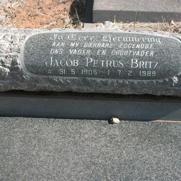 BRITZ Jacob Petrus 1905-1989