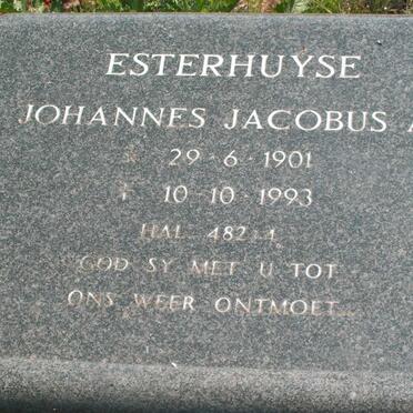 ESTERHUYSE Johannes Jacobus A. 1901-1993