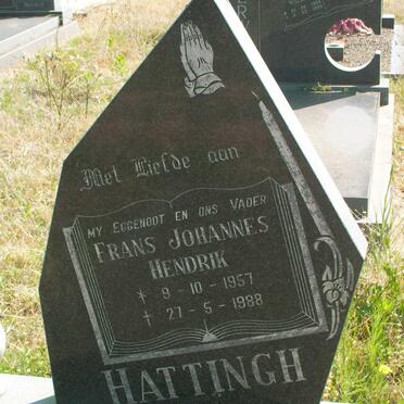 HATTINGH Frans Johannes Hendrik 1957-1988