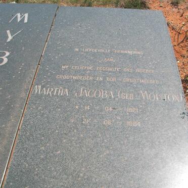 MYB? Martha Jacoba nee MOUTON 1921-19?4
