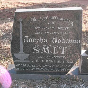 SMIT Jacoba Johanna nee OOSTHUIZEN 1909-1992