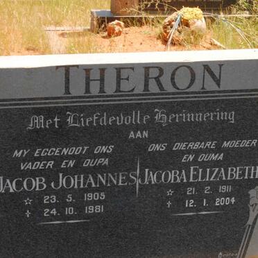THERON Jacob Johannes 1905-1981 &amp; Jacoba Elizabeth 1911-2004