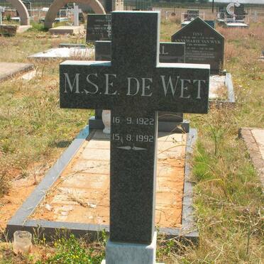 WET M.S.E., de 1922-1992