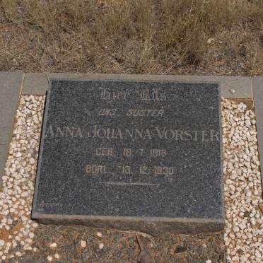 VORSTER Anna Johanna 1918-1930