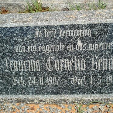 BENADE Francina Cornelia nee VAN DER WALT 1907-1952