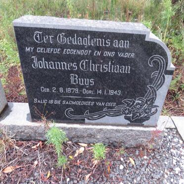 BUYS Johannes Christiaan 1879-1943