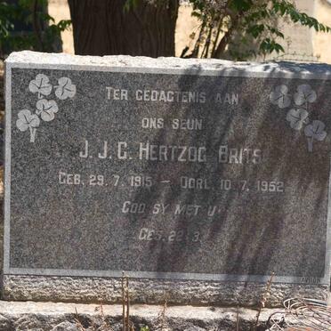 BRITS J.J.G.Hertzog 1915-1952