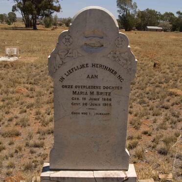 BRITZ Maria M. 1886-1915