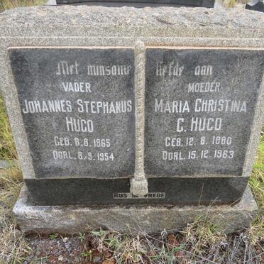 HUGO Johannes Stephanus 1865-1954 &amp; Maria Christina G. 1880-1963