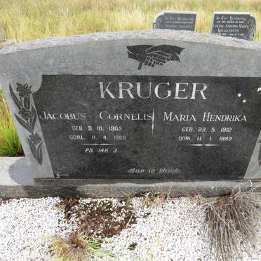 KRUGER Jacobus Cornelis 1905-1968 &amp; Maria Hendrika 1912-1993