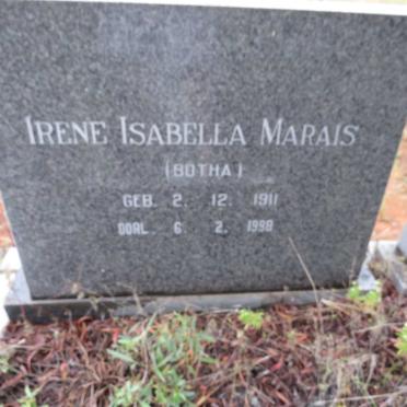 MARAIS Irene Isabella nee BOTHA 1911-1998