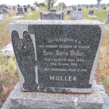 MULLER Anna Maria nee HUGO 1908-1945