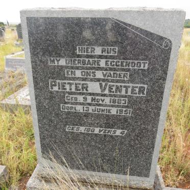 VENTER Pieter 1883-1951