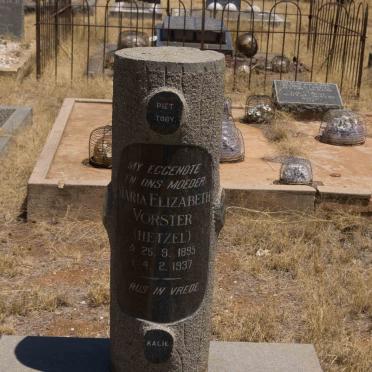 VORSTER Maria Elizabeth nee HETZEL 1895-1937 _2