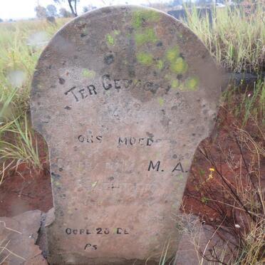 VENTER Catharina M.A. 1856-1946