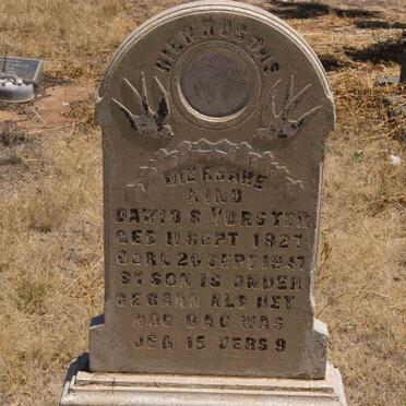 VORSTER Dawid S. 1927-1947