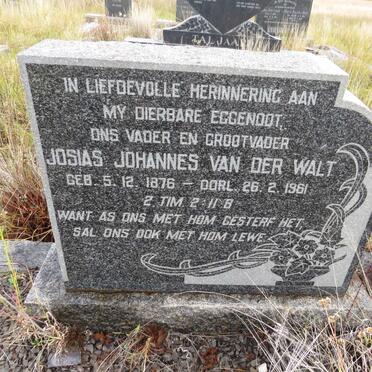 WALT Josias Johannes, van der 1876-1961