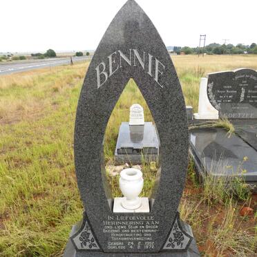 WALT Bennie, van der 1952-1972