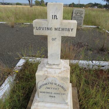 SANDER Antoinette M. -1909