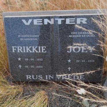 VENTER Frikkie 1932-2004 &amp; Joey 1934-