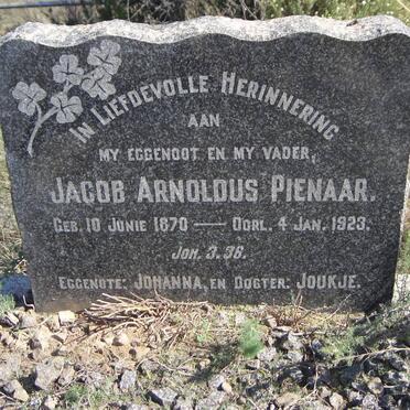 PIENAAR Jacob Arnoldus 1870-1923