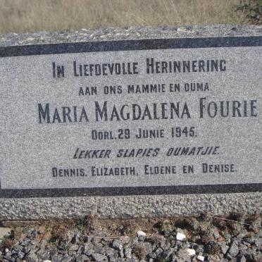 FOURIE Maria Magdalena -1945
