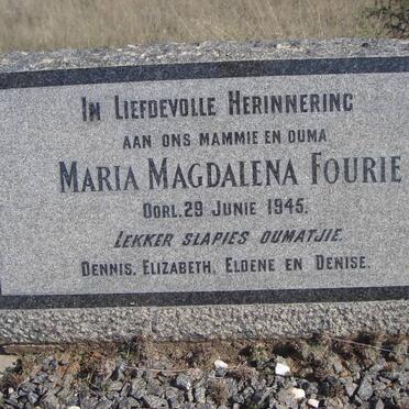 FOURIE Maria Magdalena -1945