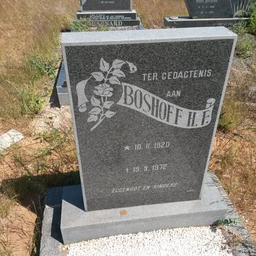BOSHOFF H.F. 1920-1972