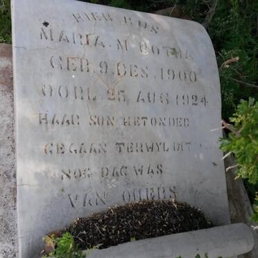 BOTHA Maria M. 1900-1924