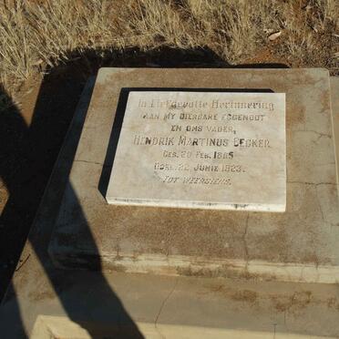 BECKER Hendrik Martinus 1865-1923