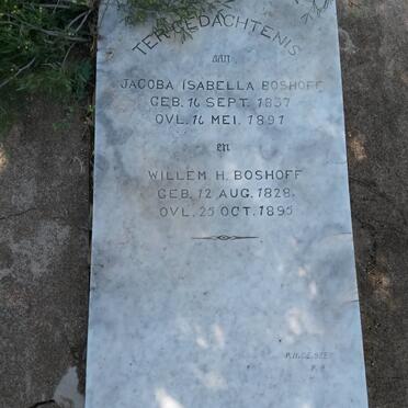BOSHOFF Willem H. 1828-1895 &amp; Jacoba Isabella 1837-1891