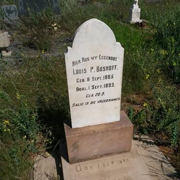 BOSHOFF Louis P. 1865-1893