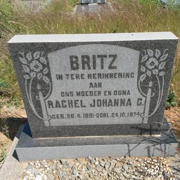 BRITZ Rachel Johanna G. 1891-1974