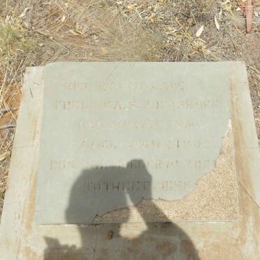 BOSHOFF Frederika S.P. 1866-1902