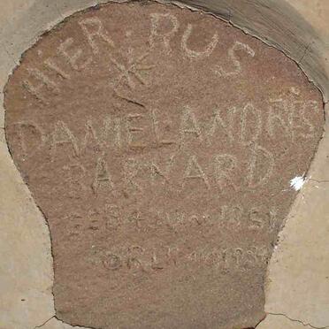 BARNARD Daniel Andries 1851-193?