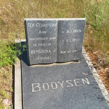 BOOYSEN Hendrina J. nee FOURIE 1889-1977