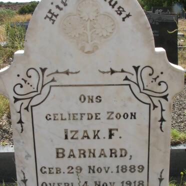 BARNARD Jacobus Johannes 1857-1943 &amp; Emmerensia Fredrieka NEL 1862-1921 :: BARNARD Izak F. 1889-1918