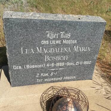 BOSHOFF Lea Magdalena Maria nee BOSHOFF 1869-1952