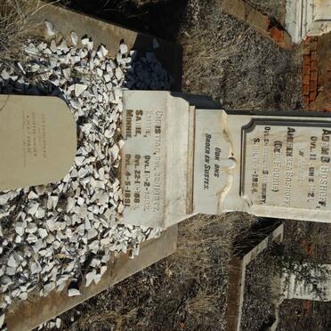 BOSHOFF Adam B. -1921 &amp; Amerensea FOURIE -1924