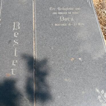 BESTER Dora nee MATTHEE 1924-