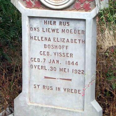 BOSHOFF Helena Elizabeth nee VISSER 1844-1922