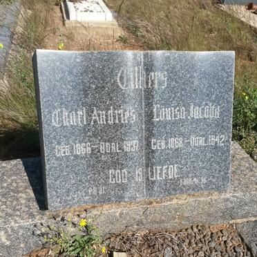 CILLIERS Charl Andries 1866-1937 &amp; Louisa Jacoba 1868-1942