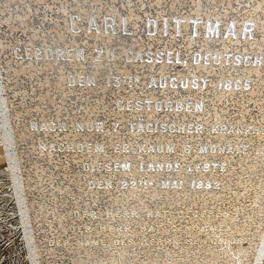 DITTMAR Carl 1865-1882