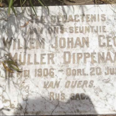 DIPPENAAR Willem Johan Georg Muller 1906-1908
